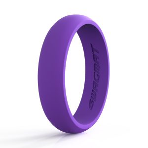 5mm Royal purple Women Silicone ring