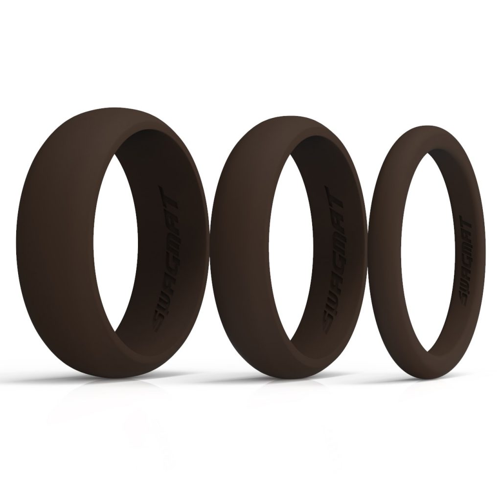 Swagmat Silicone Rings - Multi Pack - Bistre Multi-Width Bistre Silicone Rings