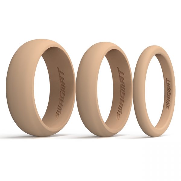 Multi Pack Nude Silicone Rings
